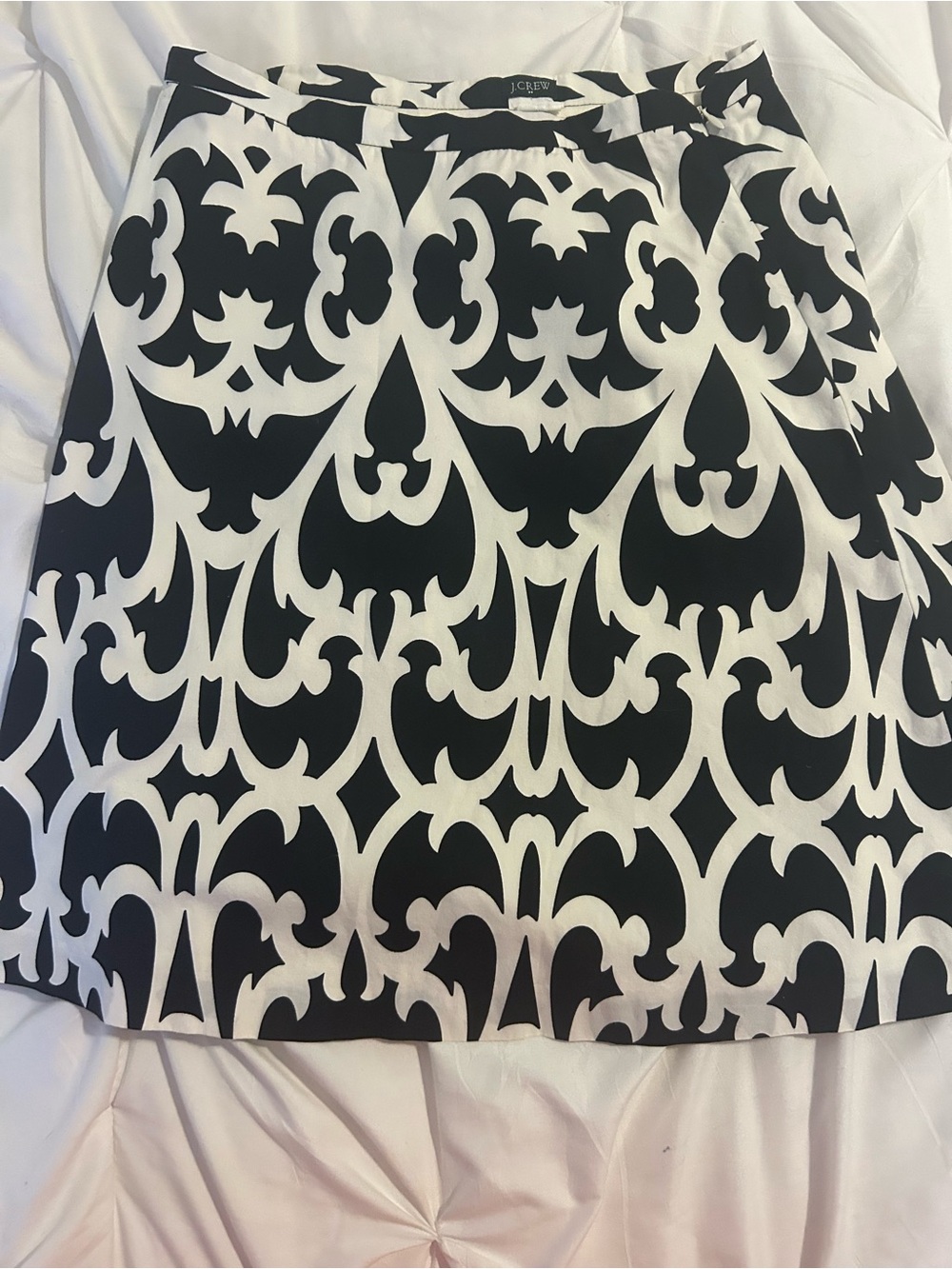 J. Crew Black and White Graphic A-Line Skirt
Vintage